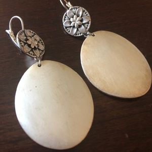 Silver plated earrings (made in Brazil)